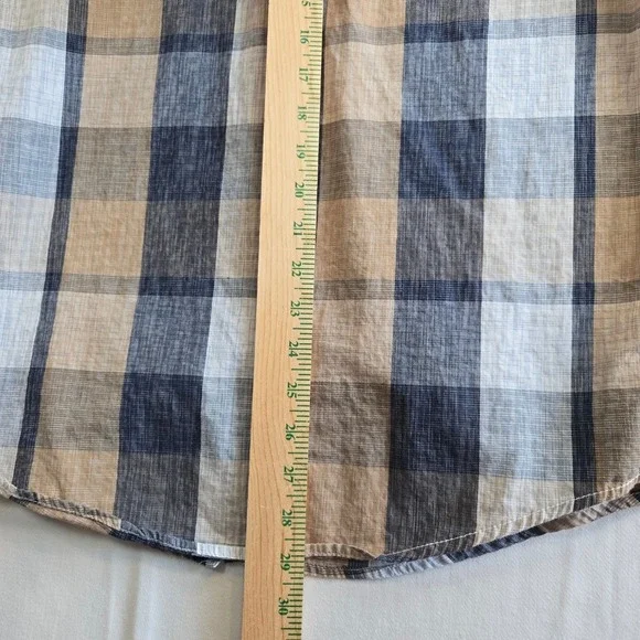 Coastal‎ Western Shirt Plaid Pearl Snap Button Up Cowboy Rodeo Medium - Picture 6 of 9